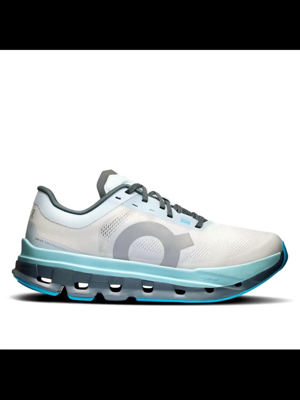On Running Cloudswift Women’s Running Shoe — White & Light Blue
